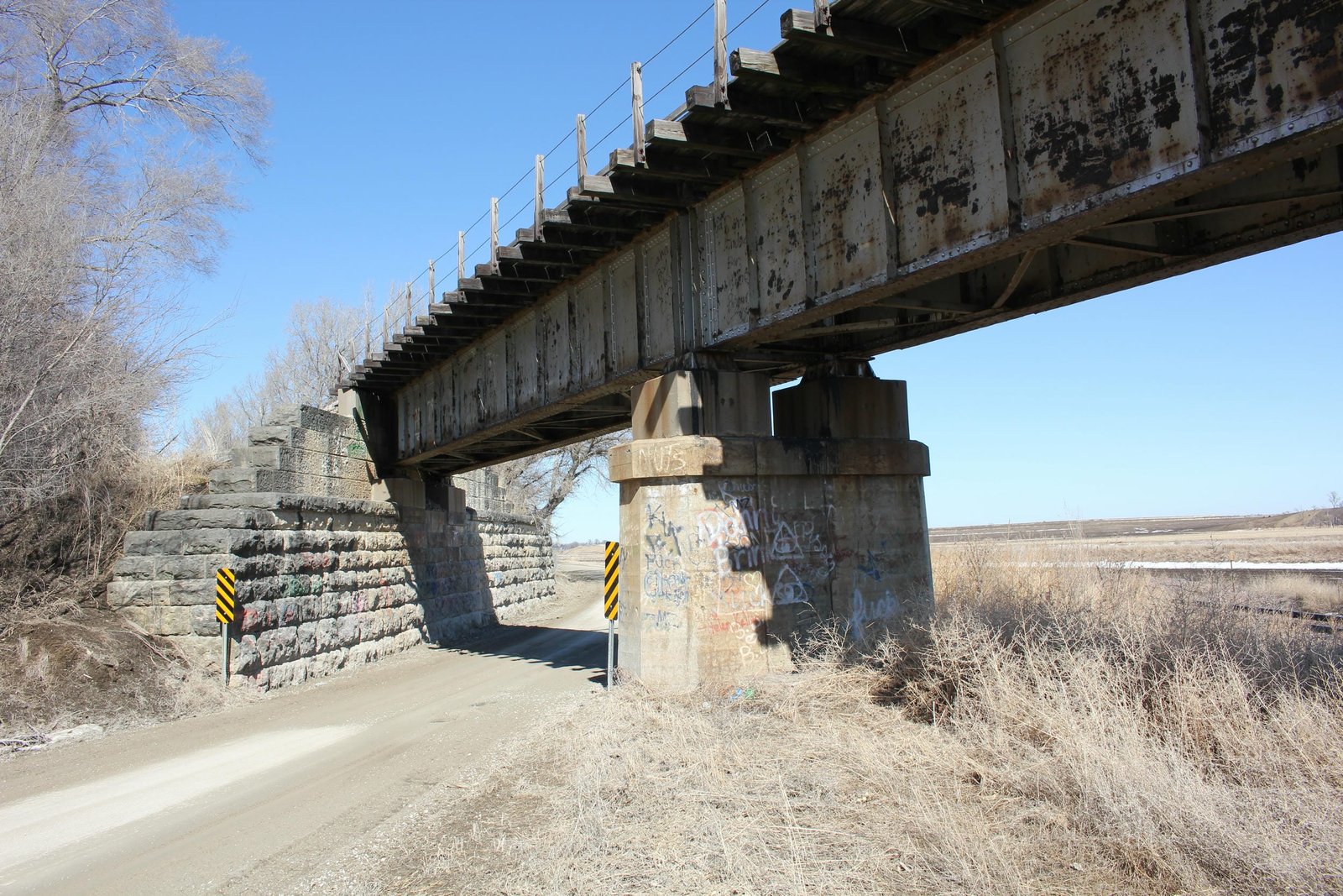 Looking north